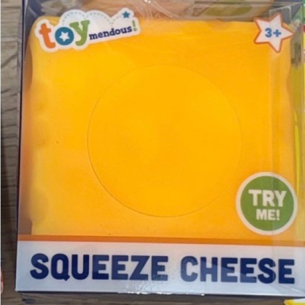 Squeeze Cheese Sensory Toy - Yellow